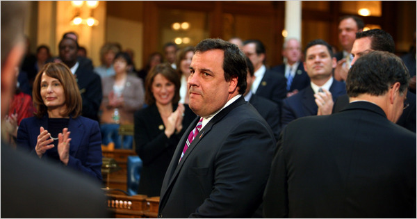 new jersey governor christie spending cuts