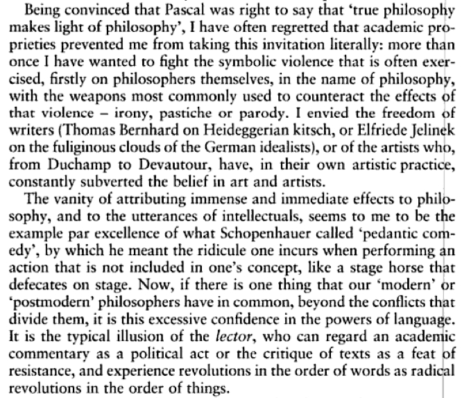 Bourdieu - Excerpted Pascalian Meditations