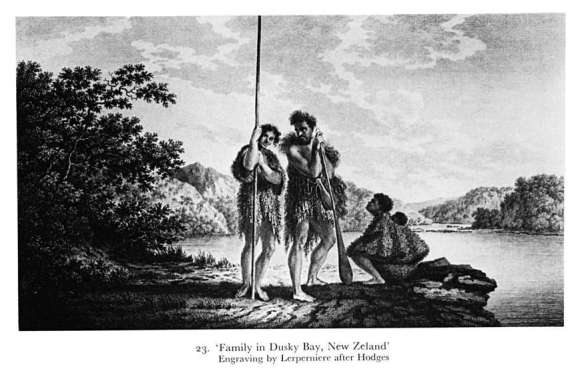 Family in Dusky Bay New Zealand