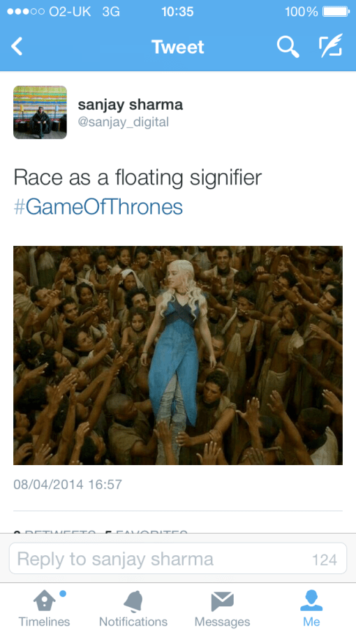 Game of Thrones - Race as a Floating Signifier