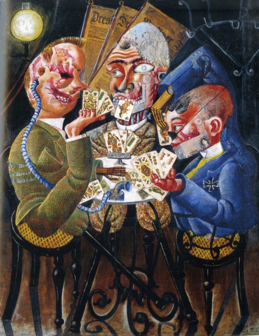Otto Dix - Card-Playing War Cripples - 1920