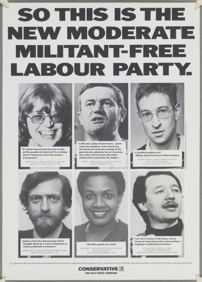 Moderate Militant-Free Labour Conservative Poster
