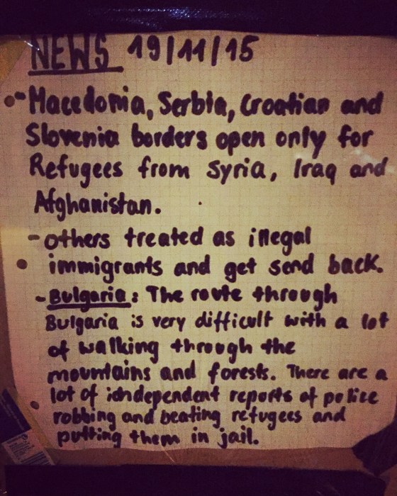 Information notice Mytilini Port, November 2015.Pallister-Wilkins